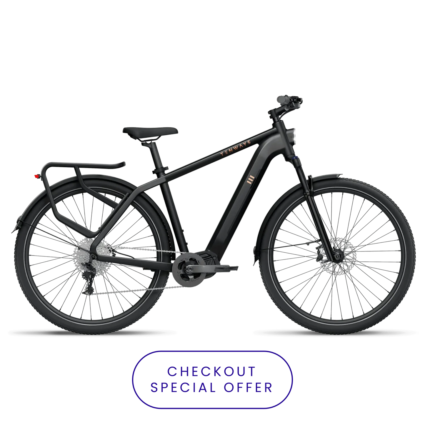 TENWAYS AGO X | Urban All-rounder e-Bike | 100 km