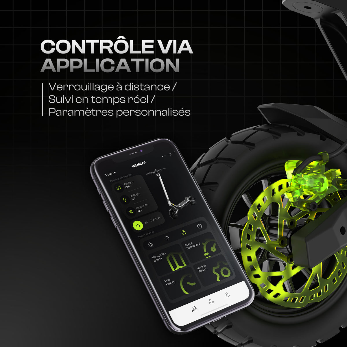 Punk Roamer - controlo via aplicação