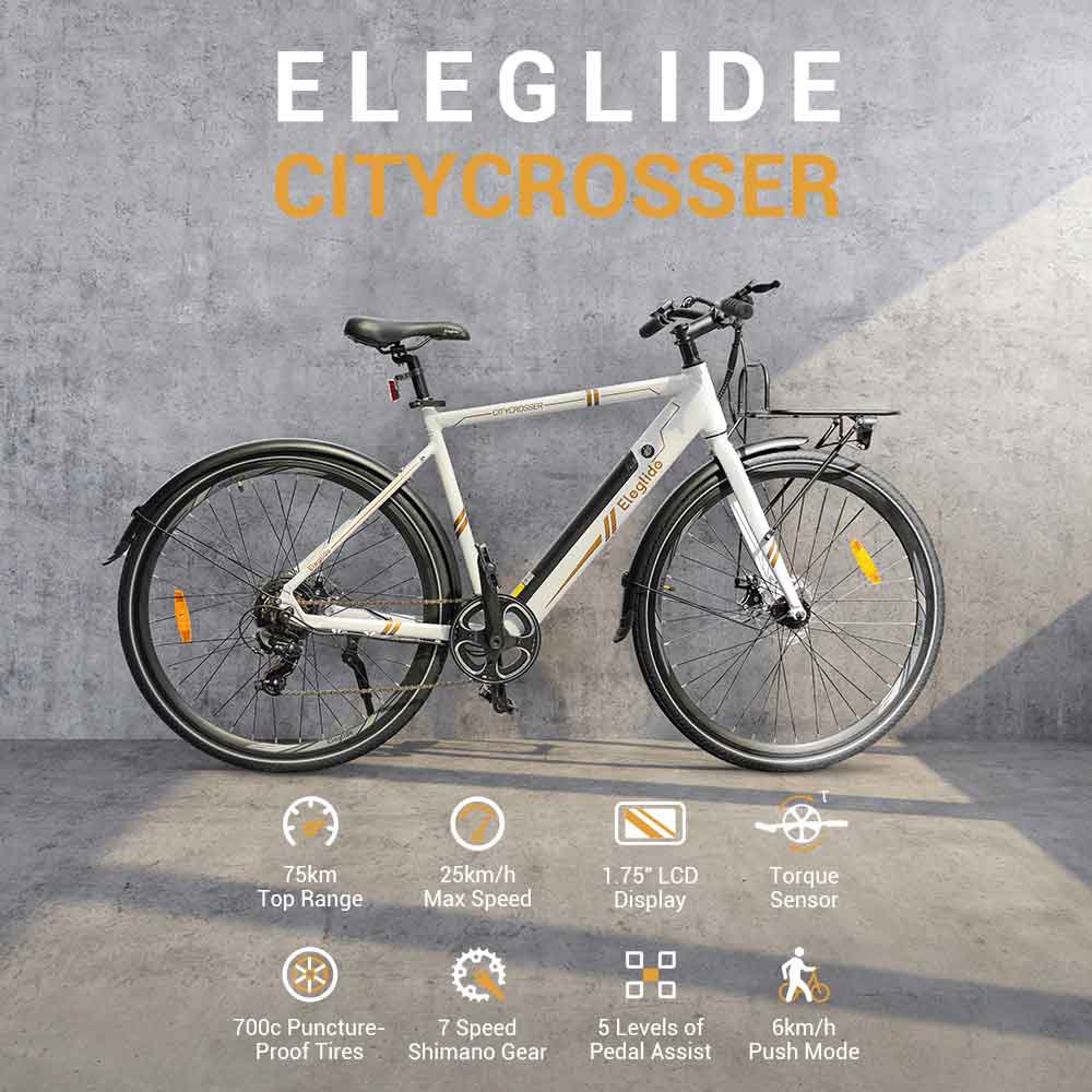 Eleglide Citycrosser e-bike | 75 km