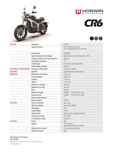Horwin CR6 | Mota elétrica | 125cc equiv | 120 km