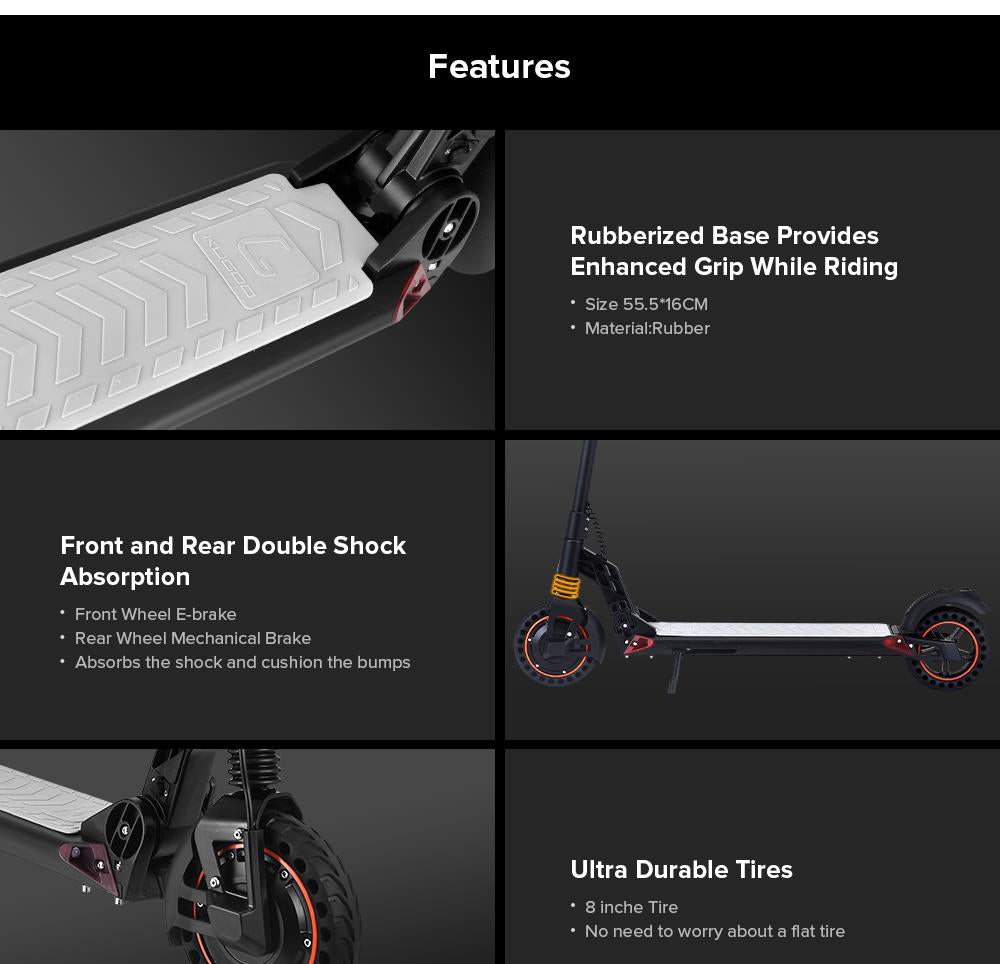 Trotinete elétrica 350W | KUGOO S1 Plus | UNFUEL Mobility